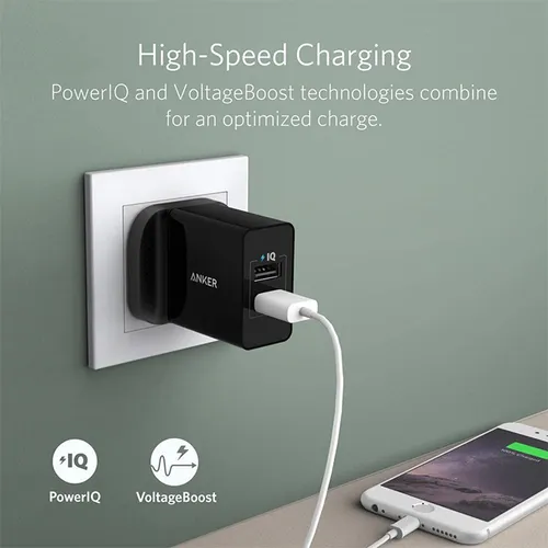 Anker 24W 2 Port USB Wall Charger
