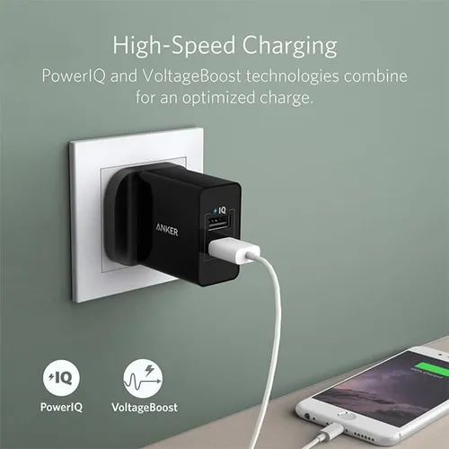 Anker 24W 2 Port USB Wall Charger