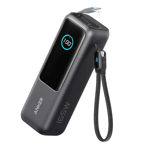 Anker 25000mAh 165W Power Bank Built-in & Retractable Cables - A1695H11