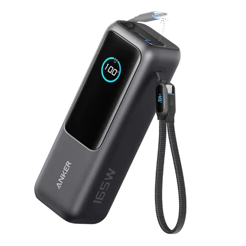 Anker 25000mAh 165W Power Bank Built-in & Retractable Cables - A1695H11