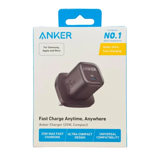 Anker 25w Compact Charger Black - A2656K11