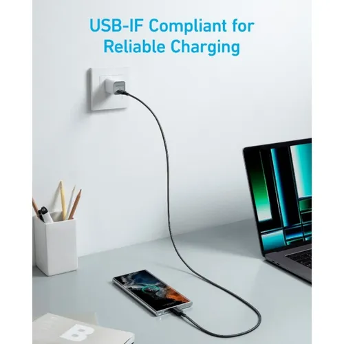 Anker 322 A81F6H11 6ft USB-C to USB-C Cable