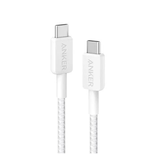 Anker 322 Braided Type-C to Type-C 1m Cable White - A81F5H21