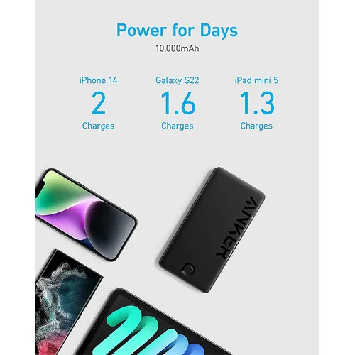 Anker 323 USB-C 10000mAh Power Bank (PowerCore PIQ)