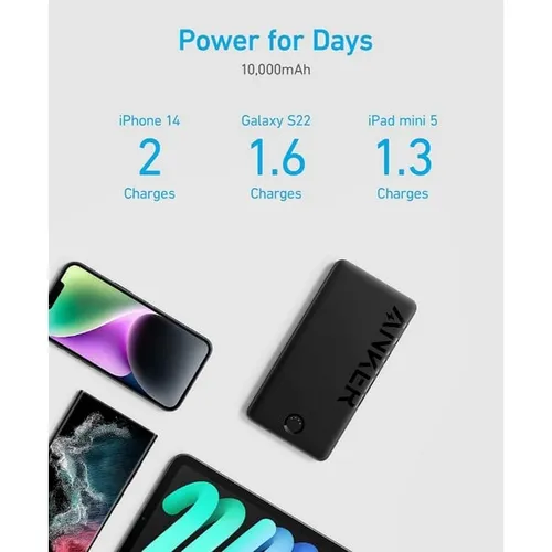 Anker 323 USB-C 10000mAh Power Bank (PowerCore PIQ)