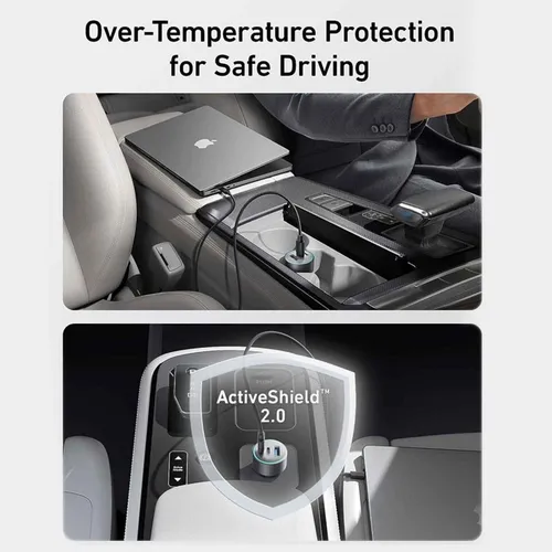 Anker 335 67W 2 USB-C + 1 USB-A Car Charger with Type-C to Type-C Cable