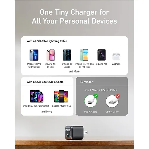 Anker 511 USB Type-C Charger (Nano Pro)