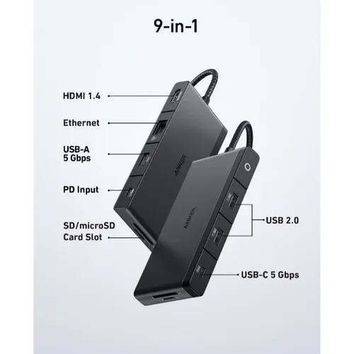 Anker 552 9-in-1 4K HDMI USB-C Hub Adapter