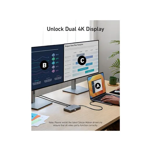 Anker 563 10 in 1 USB-C Hub with Dual 4K HDMI Display Docking Station