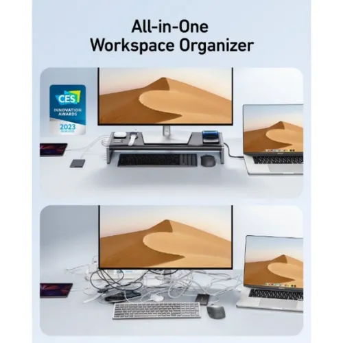 Anker 675 USB-C Docking Station (12-in-1, Monitor Stand, Wireless)