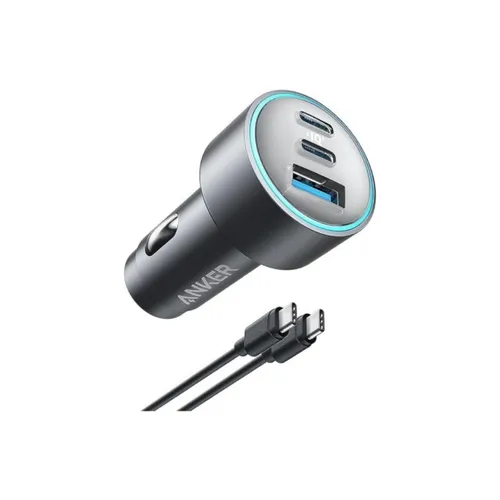 Anker 67W 3-Port USB-C Compact Fast Car Charger