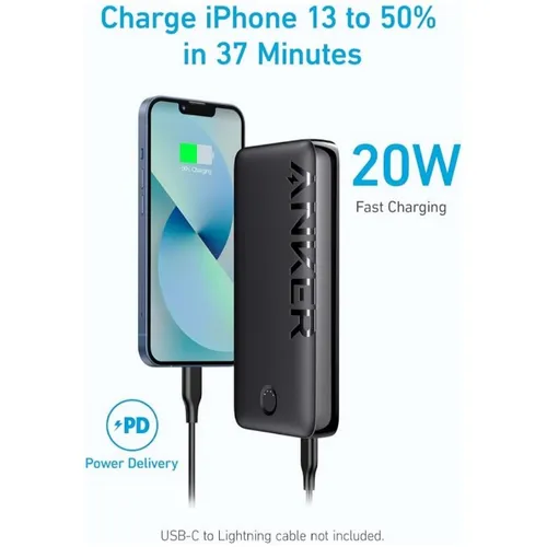 Anker A1367H11 15W 20000mAh Power Bank with USB Type-C Cable