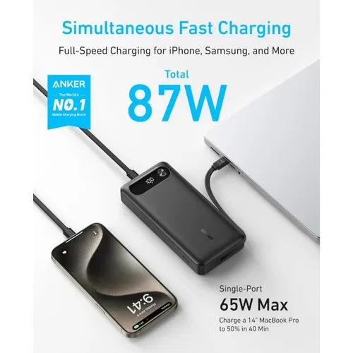 Anker A1383H11 65W Two Way 20000mAh Power Bank