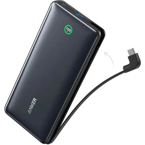 Anker A1387H11 Nano 30W 20000mAh Power Bank with Built-in USB-C Cable