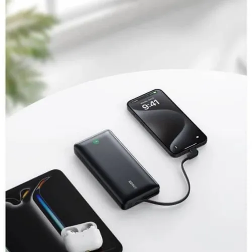 Anker A1387H11 Zolo 30W 20000mAh Power Bank with Built-in USB-C Cable
