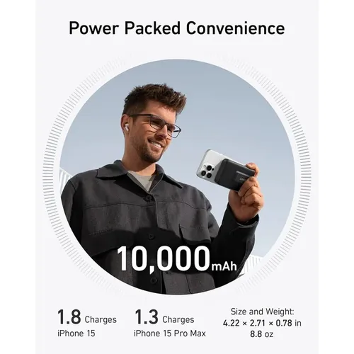 Anker A1654 MagGo 15W 10000mAh Qi2 MagSafe Power Bank (10K)