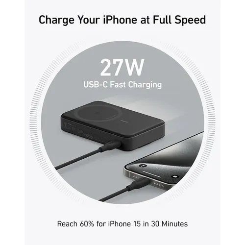 Anker A1654 MagGo 15W 10000mAh Qi2 MagSafe Power Bank (10K)