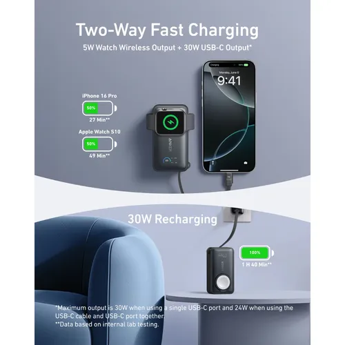 Anker MagGo Power Bank 10000mAh (Apple Watch)