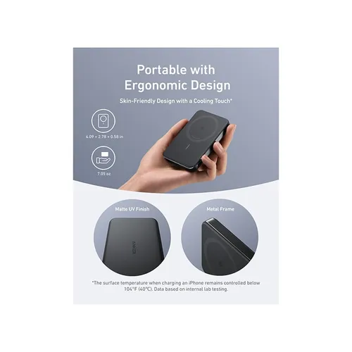 Anker A1664 MagGo Qi2 30W 10000mAh MagSafe Power Bank (10K, Slim)