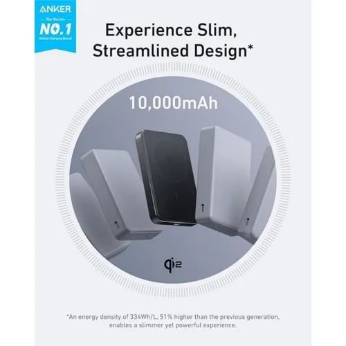 Anker A1664H11 MagGo 15W Ultra Slim 10000mAh Power Bank