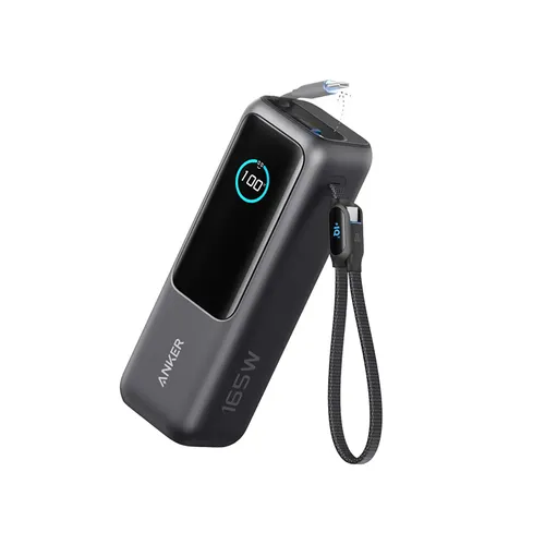 Anker A1695H11 25K 165W Laptop Power Bank with Built-In and Retractable Cables