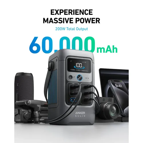 Anker A1727 SOLIX C200 200W 192Wh DC Portable Power Station
