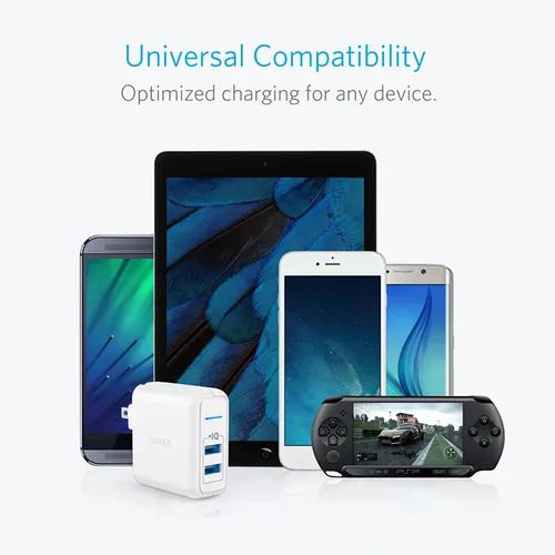 Anker A2023 PowerPort Elite 2 24W Dual Port Wall Charger