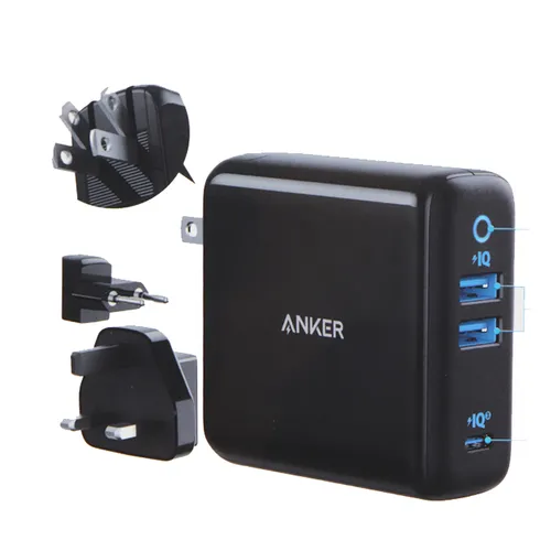 Anker A2033 PowerPort III 3-Port 65W Travel Charger