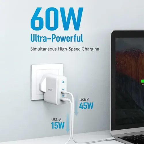 Anker A2322 PowerPort Atom III 2-Port 3 Pin Wall Charger