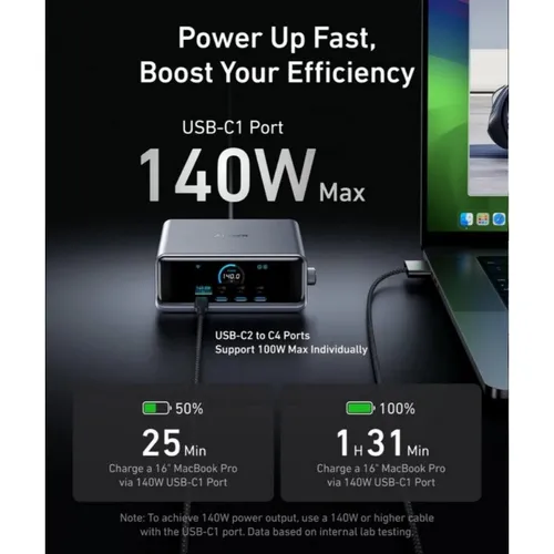 Anker A2345241 Prime Charger, 250W 6-Port GaN Charging Station