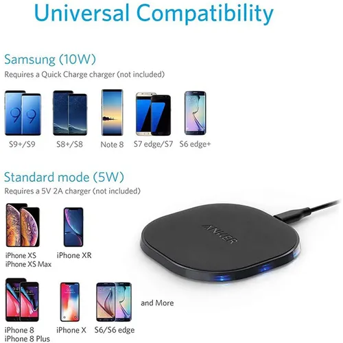Anker A2513H12 PowerPort 10W Wireless Charging Pad