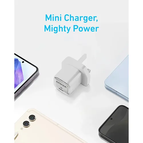 Anker A2656 25W Compact UK 3 Pin USB-C Charger