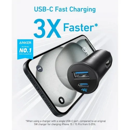 Anker A2741H11 PowerDrive 30W Dual Port with PPS Car Charger