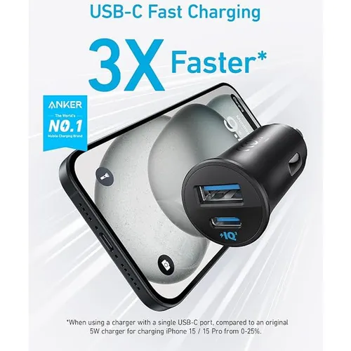 Anker A2741H11 PowerDrive 30W Dual Port with PPS Car Charger