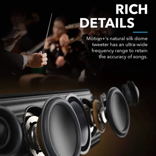 ANKER A3116H11 Immersive Hi-Res Sound Motion Bluetooth Speaker
