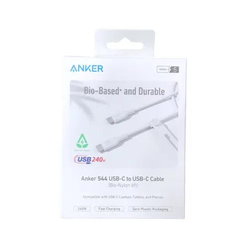 Anker A80F6P21 544 Type-C To Type-C 1.8M Cable - White