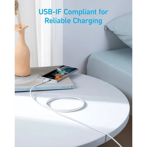 Anker A81F5 322 60W USB-C to USB-C 3ft 0.9m Braided Cable