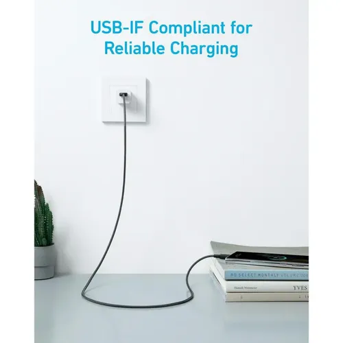 Anker A81H6 322 USB to Type-C 6ft 1.8m Braided Cable