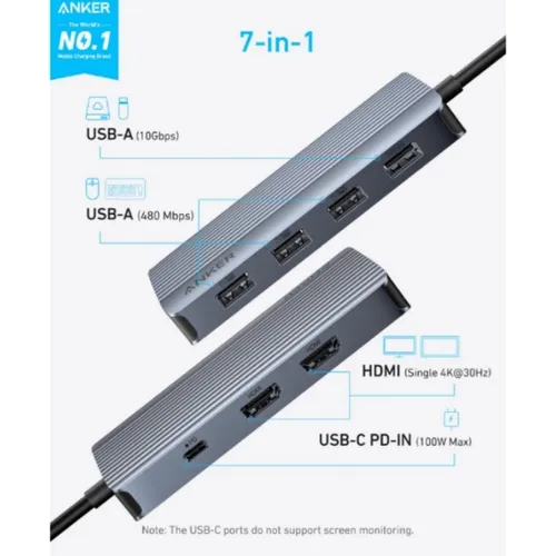 Anker A8374 7-in-1 Dual Display USB-C Hub