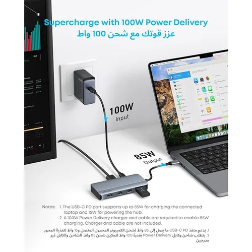 Anker A8374 7 in 1 Dual Display USB-C Hub Adapter