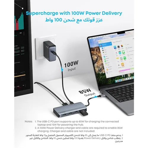 Anker A8374 7 in 1 Dual Display USB-C Hub Adapter