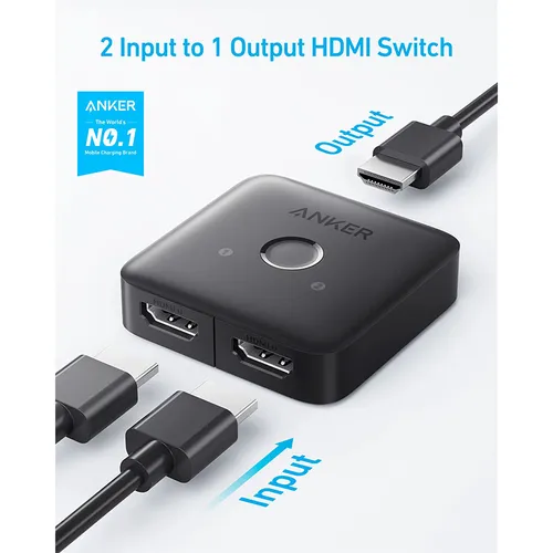 Anker A83H10A1 2 in 1 Out 4K HDMI Switch