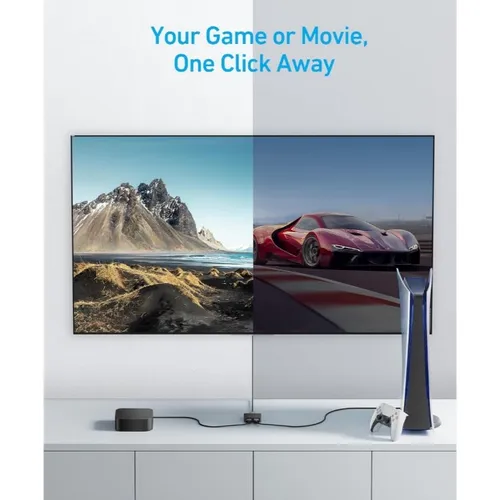Anker A83H10A1 HDMI Switch (2 in 1 Out, 4K HDMI)