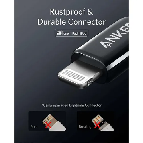 Anker A8843 PowerLine+ 6ft USB-C to Lightning Cable