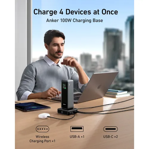 Anker B1340 Prime 250W 27,650mAh Laptop Charging Power Bank with 100W Charging Base
