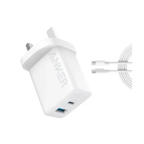 Anker B2348K21 20W Dual Port High Speed Charger With Type-C to Type-C Cable
