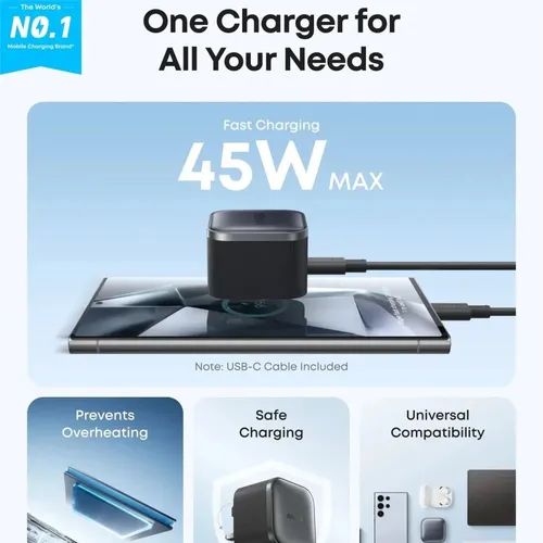Anker B2692 45W Nano Charger with USB-C to USB-C Cable