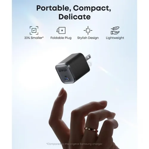 Anker B2692K11 Nano 45W UK Charger with USB-C to USB-C Cable