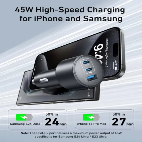 Anker B2737HA1 Nano 167.5W Car Charger With Type-C to Type-C Cable