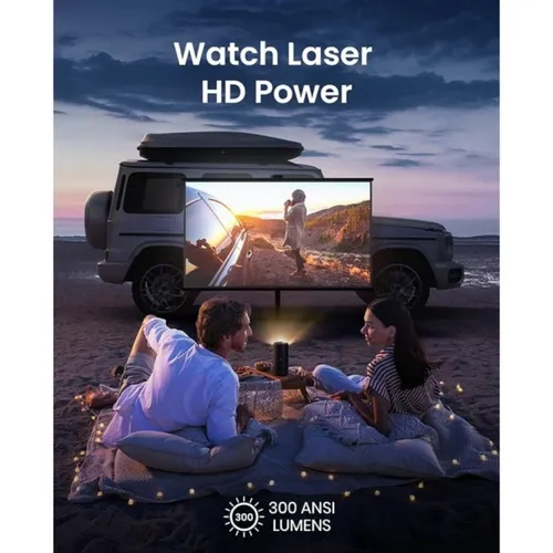 Anker Nebula Capsule 3 Laser Portable Projector Displays 300 ISO Lumens 1080P HD